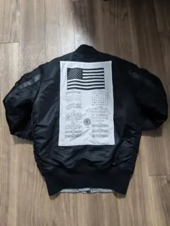 ALPHA INDUSTRIES MA-1 リバーシブル 刺繍タグ 星条旗　M