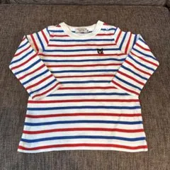 DOUBLE.B ストライプ 長袖Tシャツ 80