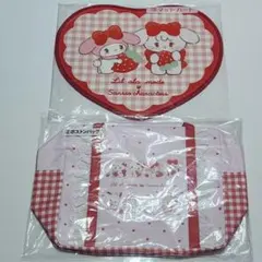 サンリオ当たりくじ　LiL ala mode　mikko　ボストンバッグ　マット