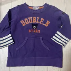 DOUBLE.B 紫色 長袖Tシャツ