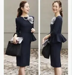 マル様【超美品】✨ルイルエブティック ペプラム Iライン ワンピース