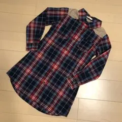 TK☆チェックシャツ☆チュニック丈のサムネイル