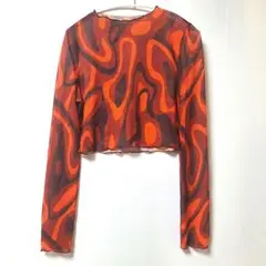 SHEIN 長袖 メッシュ カットソー