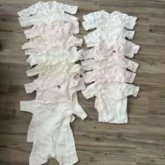 【美品】新生児　ベビー肌着 16枚セット 50〜60cm まとめ売り　女の子