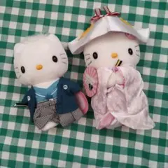 ハローキティ　花嫁＆花婿ぬいぐるみ