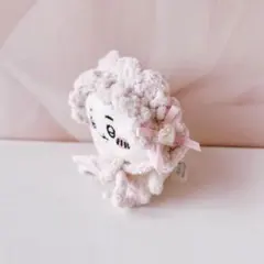 ハンドメイド ヘッドドレス ちいかわ お座りぬいぐるみ リボン ベビーピンク