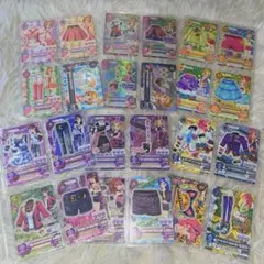 アイカツカード 大空あかり、有栖川おとめ、大地のの、紫吹蘭、 音城セイラ