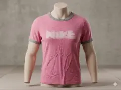 NIKE Tシャツ ピンク リンガーネック