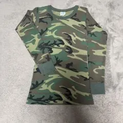 y2k 平成 Green Hills カモフラ柄 ワッフルサーマル 長袖Tシャツ