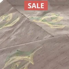 【お買い得SALE‼️】未仕立て紬反物 薄紫色 小紋反物 絹素材