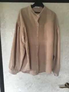 ベージュ コーデュロイ 長袖シャツセール