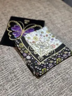ANNA SUI アナスイ シルク大判ハンカチ スカーフ58㎝ おまけ付き