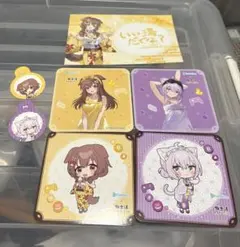 ホロライブ　戌神ころね　ポストカード　コースター　猫又おかゆ