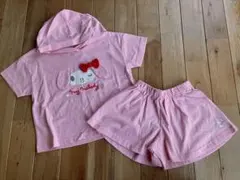新品 サンリオ マイメロ 半袖 セットアップ なりきり 120センチ ピンク