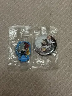 僕のヒーローアカデミア 缶バッジ 消しゴム 轟焦凍 荼毘 くら寿司 びっくらぽん