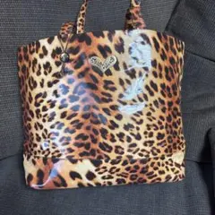 【美品】Think Bee! レオパード柄 トートバッグ