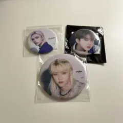 ソリクン MANIAC カフェ フィリックス ヒョンジン チャンビン 缶バッチ