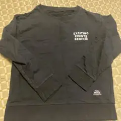 黒のトレーナー "EXCITING EVENTS BEGIN"