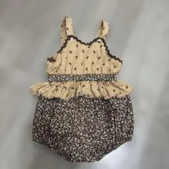 Little Cotton Clothes 小花柄 ロンパース　12-18m