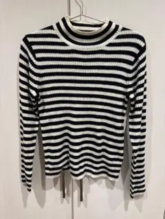 earth music&ecology ストライプニット M