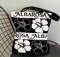 新品　ALBA ROSA ハイビスカス柄　トートバッグのサムネイル