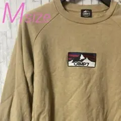 CAMP7 ベージュ トレーナー スウェット　　　メンズ　M size キャンプのサムネイル