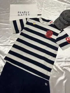 PEARLY GATES パーリーゲイツ☆モックネックストライプシャツ☆サイズ6