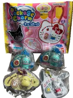 サンリオ　パッケージチャーム　ポチャッコ　プリン　ハンギョドン