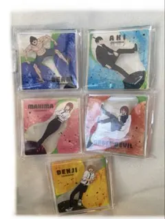 チェンソーマントレーディングアクリルブロック　デンジ　アキ　マキマ　ビーム　天使