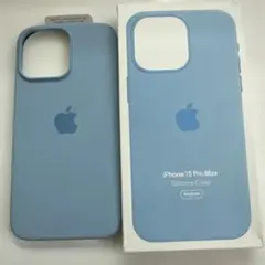 iPhone 15 Pro Max シリコンケース ライトブルー