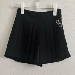 DAISY ビジュー付きプリーツミニスカート ブラック Sのサムネイル