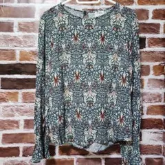 最終価格 WILLIAM MORRIS x H&M 長袖ブラウス 36