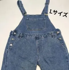 WORKSデニム オーバーオール サロペット ブルー カジュアル　Lサイズ