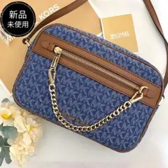 新品 正規品☆MICHAEL KORS ショルダーバッグ デニム ブルー - メルカリ