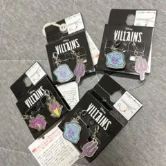 ディズニーヴィランズ　ファスナーチャーム　 4点セット