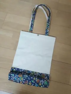 新品未使用 布 バック エコバック 和柄 花柄