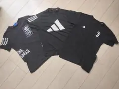 adidas ブラック Tシャツ グラフィックプリント 3枚セット