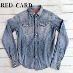 RED CARD レッドカード M スナップボタン デニムシャツ 日本製