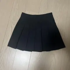 GU プリーツミニスカート　黒