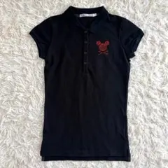 ユニクロ×ディズニー 半袖ポロシャツ ミッキー ラインストーン キャラクターT