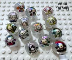 ♢穴あり♢プリントビーズ♢スカルパンダ♢カスタムボールペン♢ビーズボールペン♢