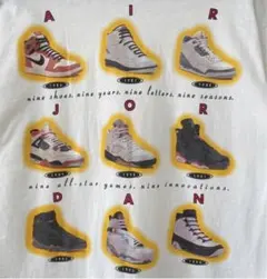 NIKE 90s 銀タグ AIR JORDAN 1-9 Tシャツ M 希少