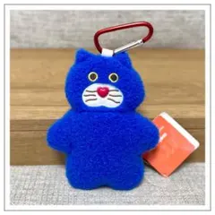 mojojojo カラビナ付きぬいぐるみポーチ　Nicky 青　③