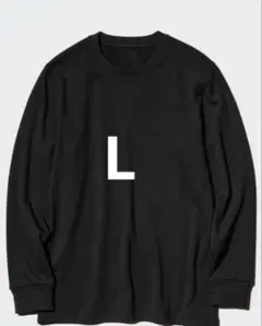 【美品】L 超極暖ヒートテッククルーネックT ブラック