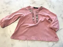 BURBERRY ピンク 長袖カットソー 90 トップス　チュニック　記名なし