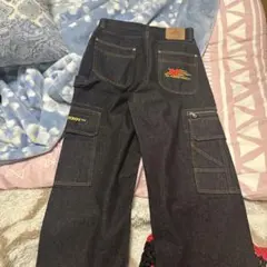 XLARGE ダークデニム カーゴパンツ