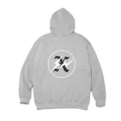 XL グレー ゴッドセレクション フラグメント ジップアップフーディ 12周年