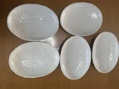 楕円 オーバル皿 5枚セット 陶器 盛り皿 カレー