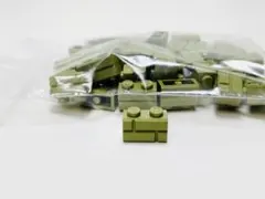 【新品未使用】レゴ　ブロック　レンガ　レンガ　1x2 オリーブグリーン　50個