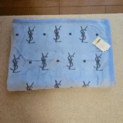 YSL　イヴ・サンローラン　シール織綿毛布　シングル　新品タグ　汚れありのサムネイル